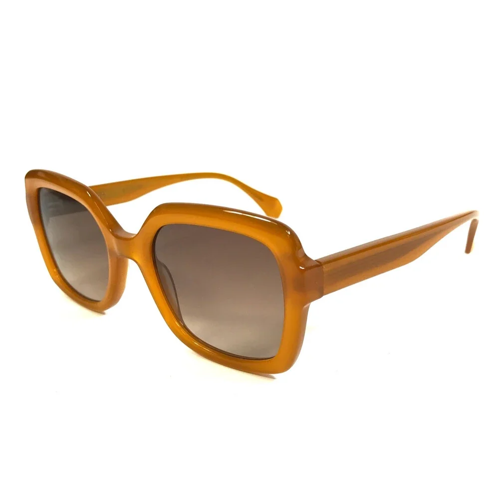 Gigi Studios Sunglasses GENESIS 6934/5 Amber Honey Frames Brown Gradient Lenses